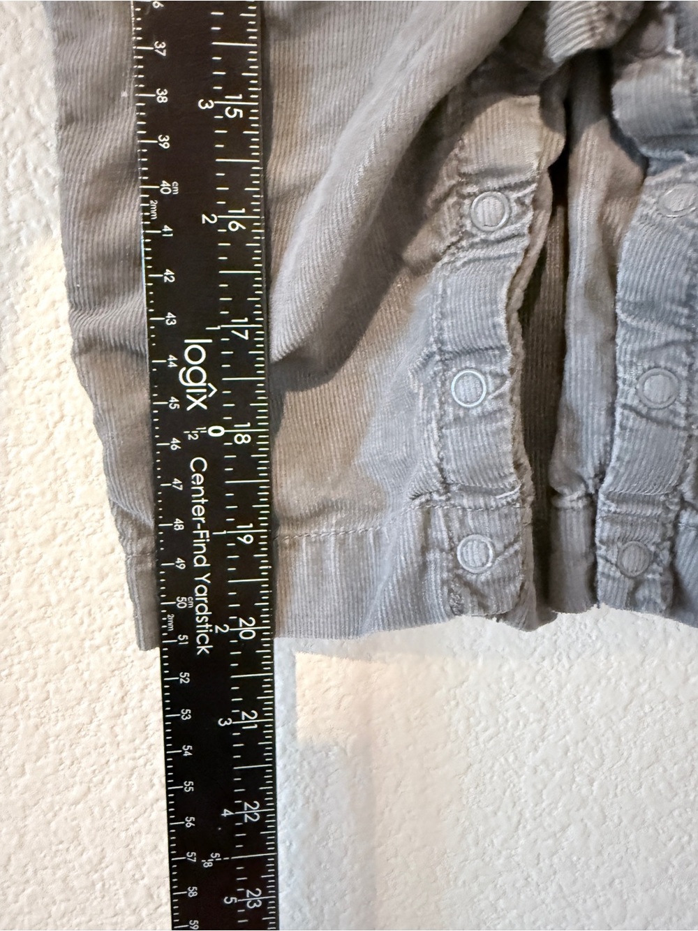 Vintage Gymboree Caterpillar Corduroy Overalls 3-6M Gray Cottagecore Y2K Baby - Picture 6 of 8